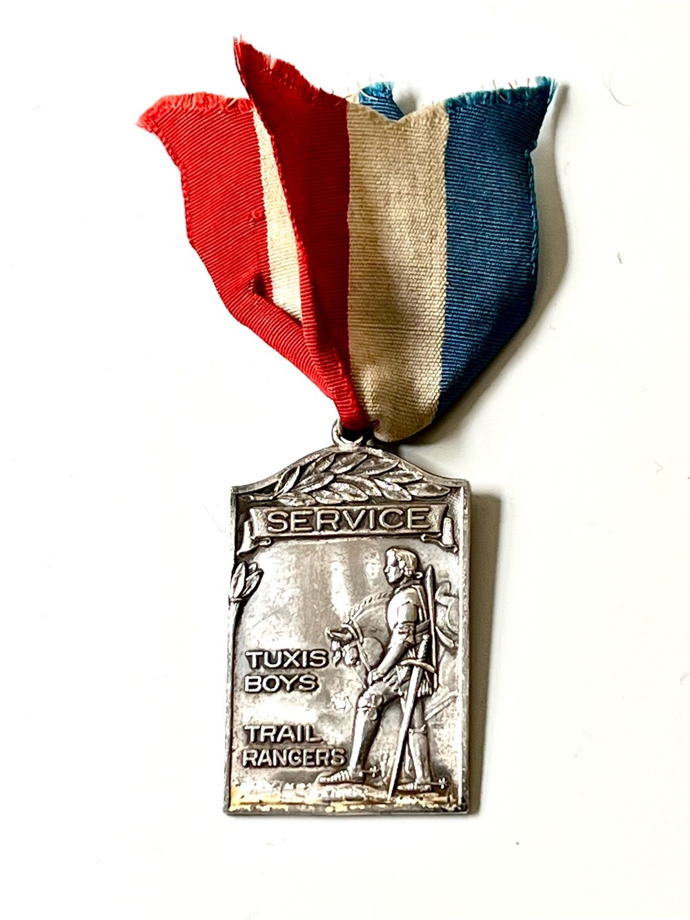 Rare Sterling Silver Tuxis Boys Award Medal